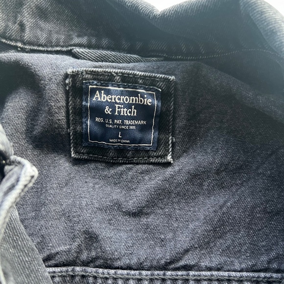 Abercrombie & Fitch Black Denim Jacket - Trucker - Picture 4 of 4